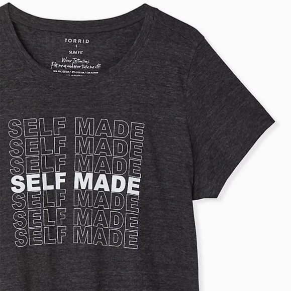 New Torrid Shirt "Self Made" CHR Size 3 - Picture 3 of 4